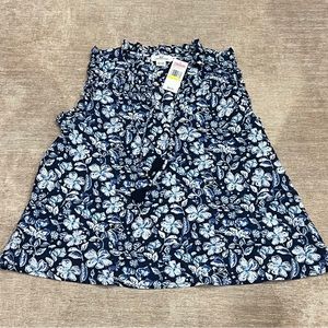 Vineyard vines hibiscus Floral ruffle popover NWT